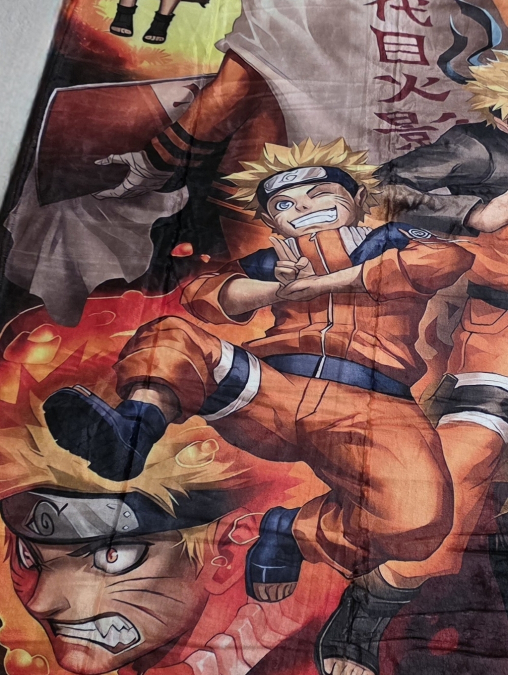 Naruto Uzumaki Stages Of Life Fleece Throw Blanket